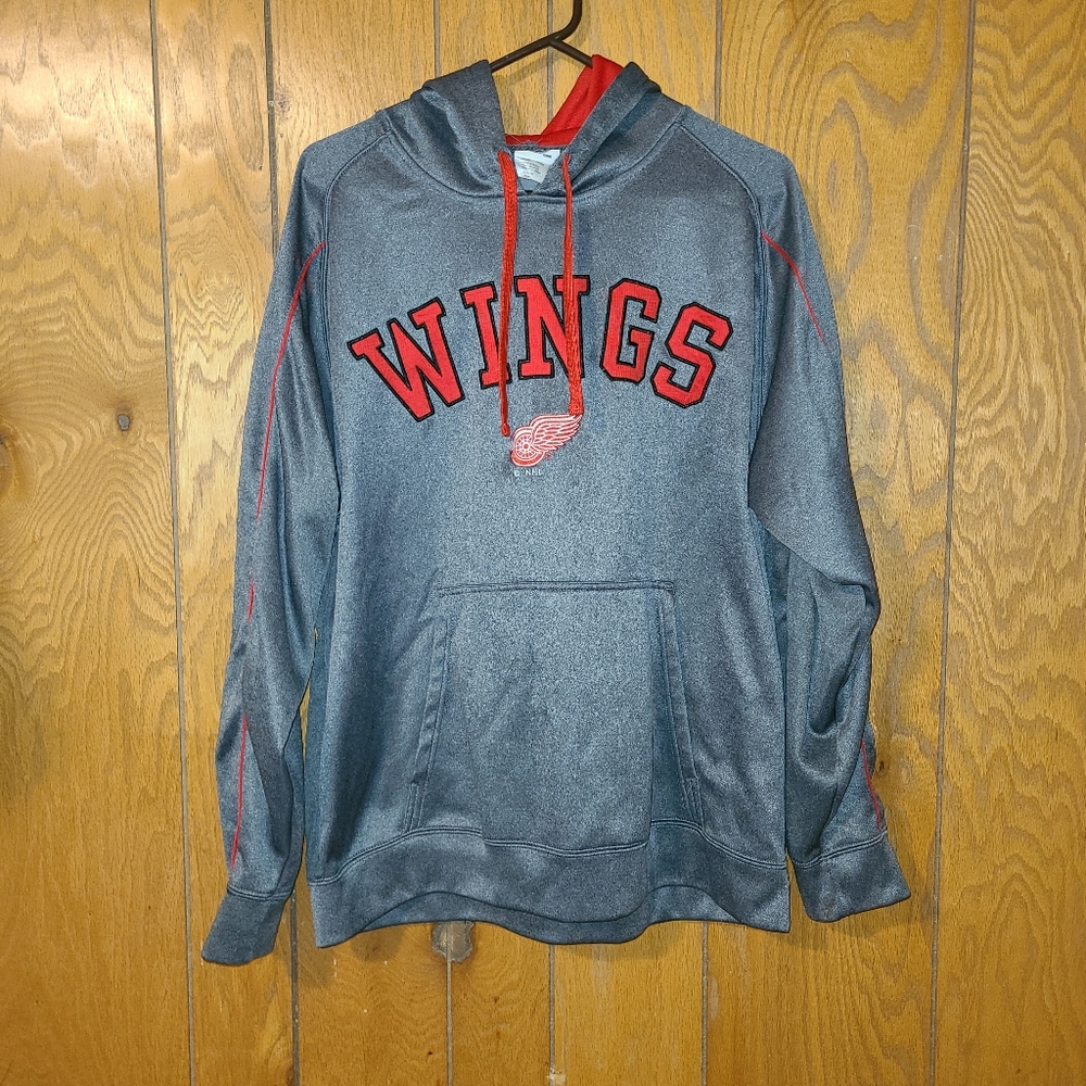 (firm) Detroit Red Wings Hockey Official NHL Hoodie